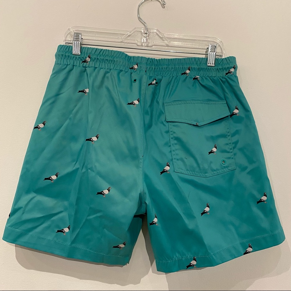 Staple Pigeon Teal Swim Trunks - Picture 2 of 4